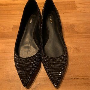 Aldo Black sparkly shoes, size 11 NWOB